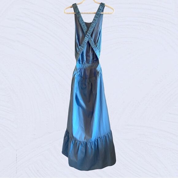English Factory blue backless midi dress - Picture 7 of 15